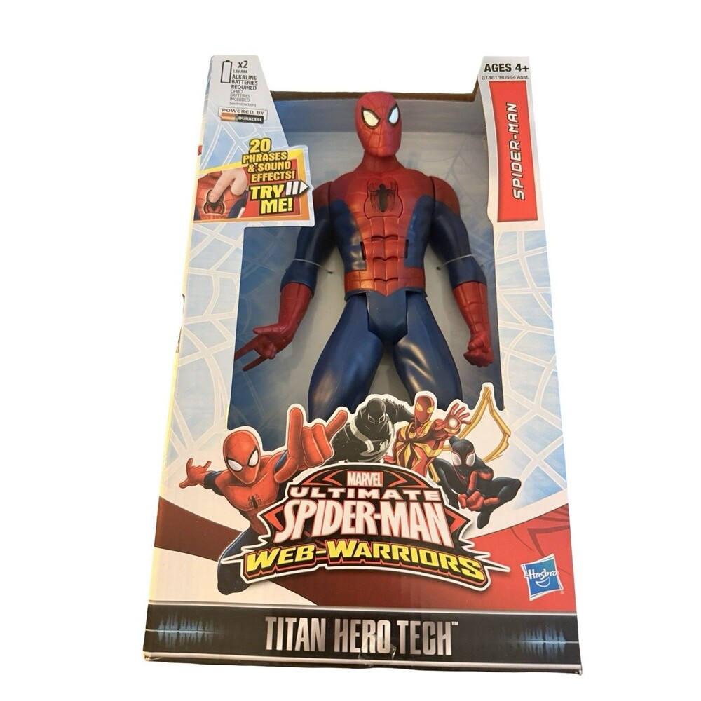 Spider Man Titan Hero Tech Marvel Ultimate Spider Man Web Warriors Figure New
